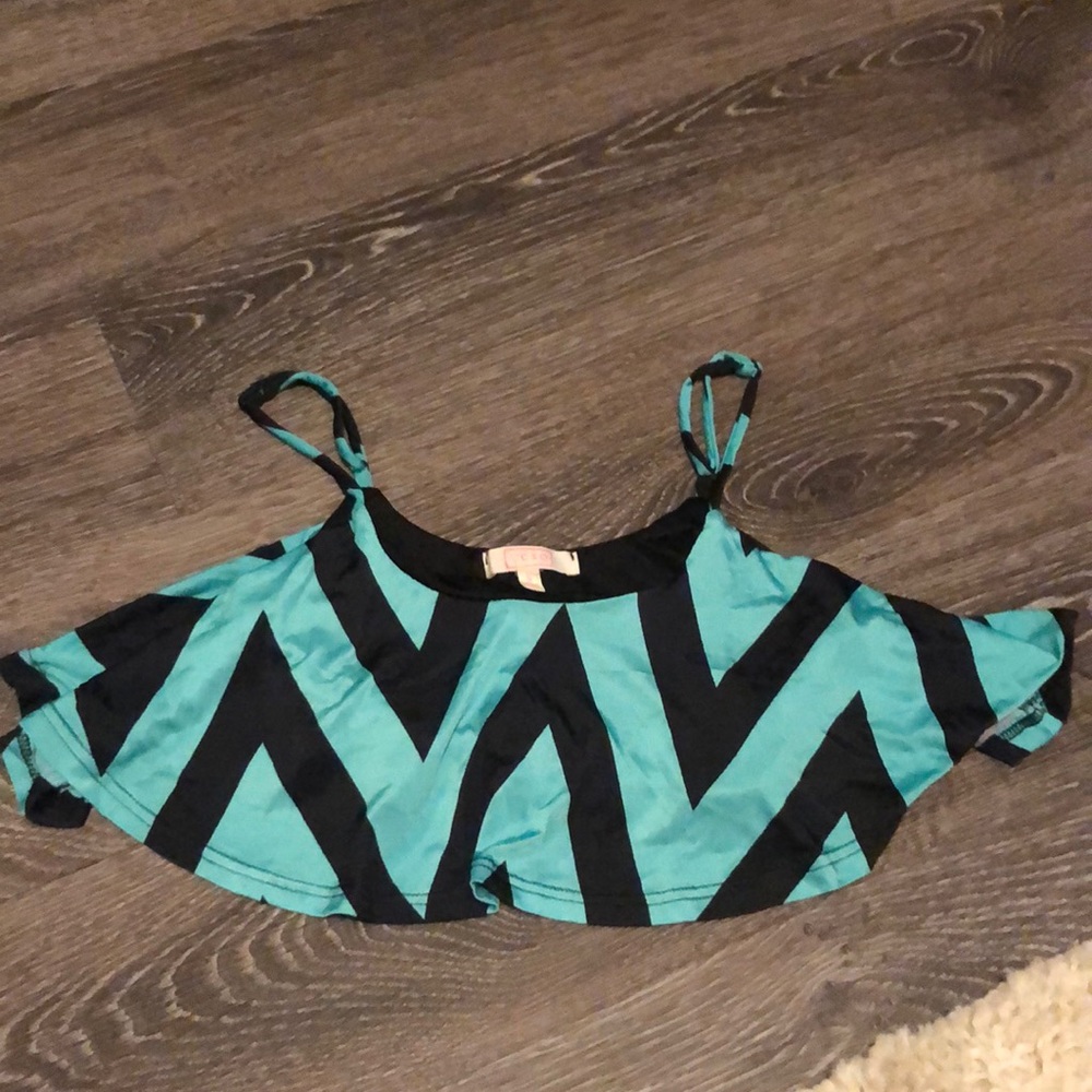 Chevron crop top